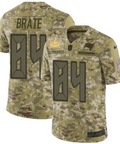 Nike Tampa Bay Buccaneers #84 Cameron Brate Camo Men's Super Bowl LV Champions Patch Stitched NFL Limited 2018 Salute To Service Jersey Men's