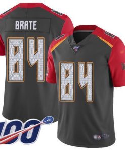 Nike Tampa Bay Buccaneers #84 Cameron Brate Gray Men's Stitched NFL Limited Inverted Legend 100th Season Jersey Men's