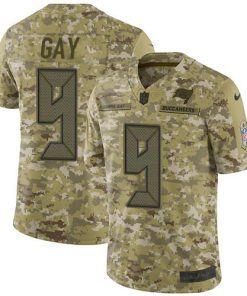 Nike Tampa Bay Buccaneers #9 Matt Gay Camo Men's Stitched NFL Limited 2018 Salute To Service Jersey Men's