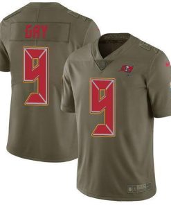 Nike Tampa Bay Buccaneers #9 Matt Gay Olive Men's Stitched NFL Limited 2017 Salute To Service Jersey Men's