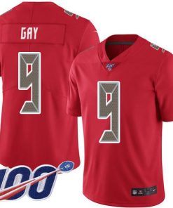 Nike Tampa Bay Buccaneers #9 Matt Gay Red Men's Stitched NFL Limited Rush 100th Season Jersey Men's