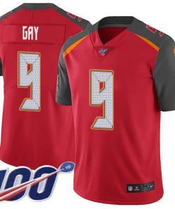 Nike Tampa Bay Buccaneers #9 Matt Gay Red Team Color Men's Stitched NFL 100th Season Vapor Untouchable Limited Jersey Men's