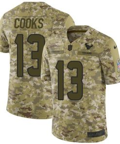 Nike Texans #13 Brandin Cooks Camo Men's Stitched NFL Limited 2018 Salute To Service Jersey