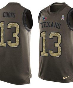 Nike Texans #13 Brandin Cooks Green Men's Stitched NFL Limited Salute To Service Tank Top Jersey