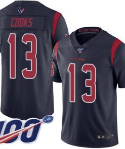 Nike Texans #13 Brandin Cooks Navy Blue Men's Stitched NFL Limited Rush 100th Season Jersey