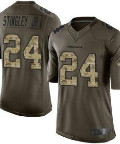 Nike Texans #24 Derek Stingley Jr. Green Men's Stitched NFL Limited 2015 Salute To Service Jersey