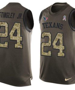Nike Texans #24 Derek Stingley Jr. Green Men's Stitched NFL Limited Salute To Service Tank Top Jersey