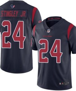 Nike Texans #24 Derek Stingley Jr. Navy Blue Men's Stitched NFL Limited Rush Jersey