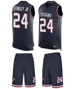 Nike Texans #24 Derek Stingley Jr. Navy Blue Team Color Men's Stitched NFL Limited Tank Top Suit Jersey