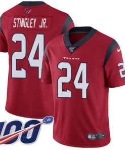 Nike Texans #24 Derek Stingley Jr. Red Alternate Men's Stitched NFL 100th Season Vapor Untouchable Limited Jersey