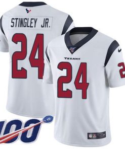 Nike Texans #24 Derek Stingley Jr. White Men's Stitched NFL 100th Season Vapor Untouchable Limited Jersey