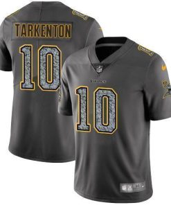 Nike Vikings #10 Fran Tarkenton Gray Static Men's Stitched NFL Vapor Untouchable Limited Jersey