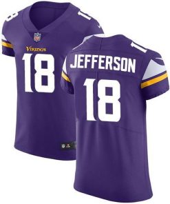 Nike Vikings #18 Justin Jefferson Purple Team Color Men's Stitched NFL Vapor Untouchable Elite Jersey
