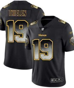 Nike Vikings #19 Adam Thielen Black Men's Stitched NFL Vapor Untouchable Limited Smoke Fashion Jersey
