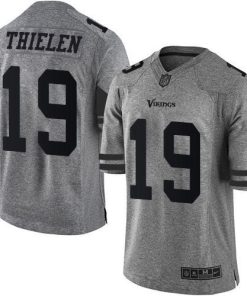 Nike Vikings #19 Adam Thielen Gray Men's Stitched NFL Limited Gridiron Gray Jersey