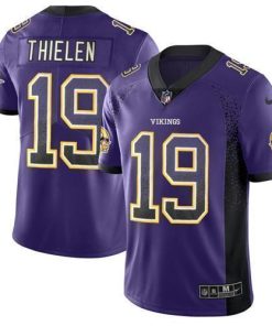 Nike Vikings #19 Adam Thielen Purple Team Color Men's Stitched NFL Limited Rush Drift Fashion Jersey