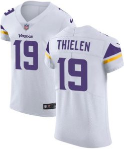 Nike Vikings #19 Adam Thielen White Men's Stitched NFL Vapor Untouchable Elite Jersey