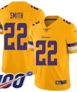 Nike Vikings #22 Harrison Smith Gold Men's Stitched NFL Limited Inverted Legend 100th Season Jersey