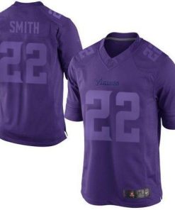 Nike Vikings #22 Harrison Smith Purple Men's Stitched NFL Drenched Limited Jersey