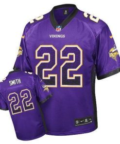 Nike Vikings #22 Harrison Smith Purple Team Color Men's Stitched NFL Elite Drift Fashion Jersey