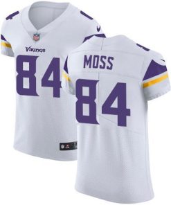 Nike Vikings #84 Randy Moss White Men's Stitched NFL Vapor Untouchable Elite Jersey