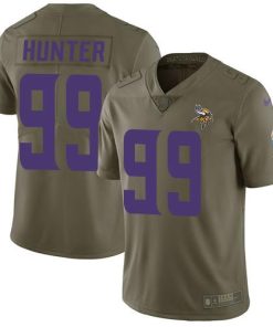 Nike Vikings #99 Danielle Hunter Olive Men's Stitched NFL Limited 2017 Salute To Service Jersey