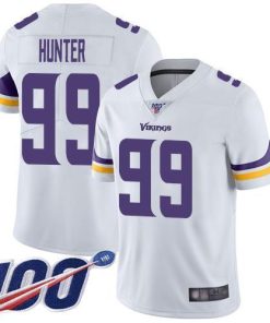 Nike Vikings #99 Danielle Hunter White Men's Stitched NFL 100th Season Vapor Limited Jersey