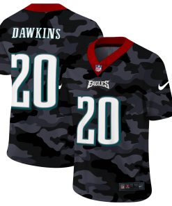 Philadelphia Eagles #20 Brian Dawkins Men's Nike 2020 Black CAMO Vapor Untouchable Limited Stitched NFL Jersey