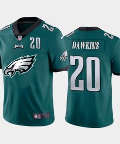 Philadelphia Eagles #20 Brian Dawkins Green Men's Nike Big Team Logo Player Vapor Limited NFL Jersey