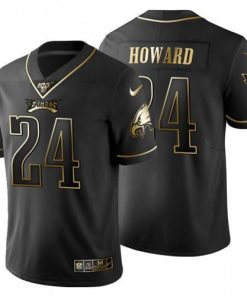 Philadelphia Philadelphia Eagles #24 Jordan Howard Men's Nike Black Golden Limited NFL 100 Jersey Men's