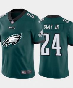 Philadelphia Philadelphia Eagles #24 Jordan Howard Green Men's Nike Big Team Logo Vapor Limited NFL Jersey Men's
