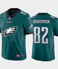 Philadelphia Philadelphia Eagles #82 John Hightower Green Men's Nike Big Team Logo Vapor Limited NFL Jersey Men's