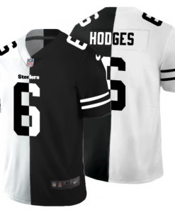 Pittsburgh Pittsburgh Steelers #6 Devlin Hodges Men's Black V White Peace Split Nike Vapor Untouchable Limited NFL Jersey Men's