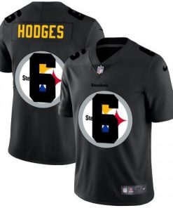 Pittsburgh Pittsburgh Steelers #6 Devlin Hodges Men's Nike Team Logo Dual Overlap Limited NFL Jersey Black Men's