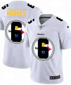 Pittsburgh Pittsburgh Steelers #6 Devlin Hodges White Men's Nike Team Logo Dual Overlap Limited NFL Jersey Men's