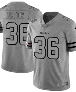 Pittsburgh Steelers #36 Jerome Bettis Men's Nike Gray Gridiron II Vapor Untouchable Limited NFL Jersey