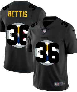Pittsburgh Steelers #36 Jerome Bettis Men's Nike Team Logo Dual Overlap Limited NFL Jersey Black