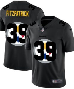 Pittsburgh Steelers #39 Minkah Fitzpatrick Men's Nike Team Logo Dual Overlap Limited NFL Jersey Black