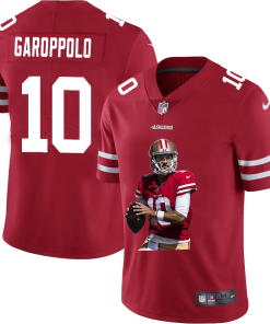 San Francisco 49ers #10 Jimmy Garoppolo Men's Nike Player Signature Moves Vapor Limited NFL Jersey Red