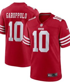 San Francisco 49ers #10 Jimmy Garoppolo Nike Men's 2022 Player Game Jersey - Scarlet