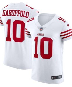 San Francisco 49ers #10 Jimmy Garoppolo White Nike Men's 2022-23 Authentic Stitched NFL Vapor Untouchable Elite Jersey