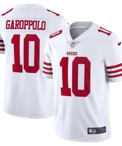 San Francisco 49ers #10 Jimmy Garoppolo White Nike Men's 2022-23 Limited Stitched NFL Vapor Untouchable Jersey