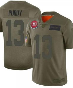 San Francisco 49ers #13 Brock Purdy Camo Men's Stitched NFL Limited 2019 Salute To Service Jersey