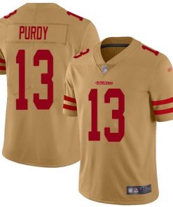 San Francisco 49ers #13 Brock Purdy Gold Men's Stitched NFL Limited Inverted Legend Jersey