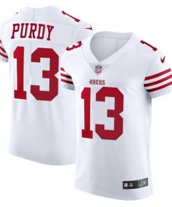 San Francisco 49ers #13 Brock Purdy White Nike Men's 2022-23 Authentic Stitched NFL Vapor Untouchable Elite Jersey