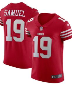 San Francisco 49ers #19 Deebo Samuel Scarlet Nike Men's 2022-23 Authentic Stitched NFL Vapor Untouchable Elite Jersey