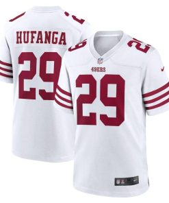 San Francisco 49ers #29 Talanoa Hufanga Nike Men's 2022 Player Game Jersey - White