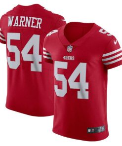 San Francisco 49ers #54 Fred Warner Scarlet Nike Men's 2022-23 Authentic Stitched NFL Vapor Untouchable Elite Jersey