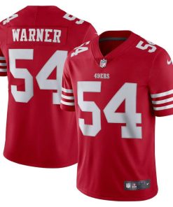 San Francisco 49ers #54 Fred Warner Scarlet Nike Men's 2022-23 Limited Stitched NFL Vapor Untouchable Jersey