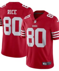 San Francisco 49ers #80 Jerry Rice Scarlet Nike Men's 2022-23 Limited Stitched NFL Vapor Untouchable Jersey